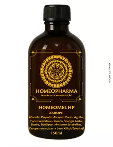 HOMEOMEL XAROPE 150ml (Xarope natural sem açúcar a base de Mel,  Xilitol/Estevia com fitoterapicos e homeopaticos)