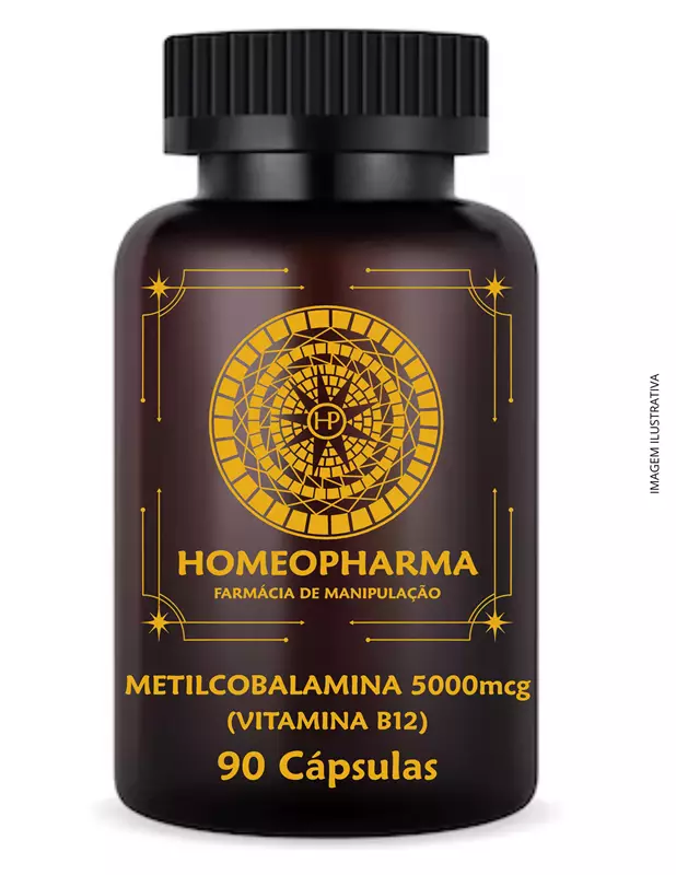 METILCOBALAMINA (VITAMINA B12) 5000mcg- 90 Cápsulas