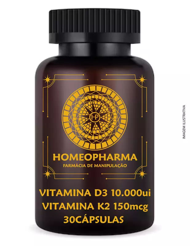 VITAMINA D3 10.000UI / VITAMINA K2 150mcg 30 CÁPSULAS 
